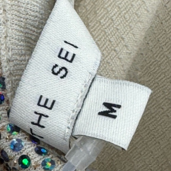 The Sei Metallic One-Shoulder Gown Open Back Sleeveless Size M NWT $679 - Picture 9 of 13